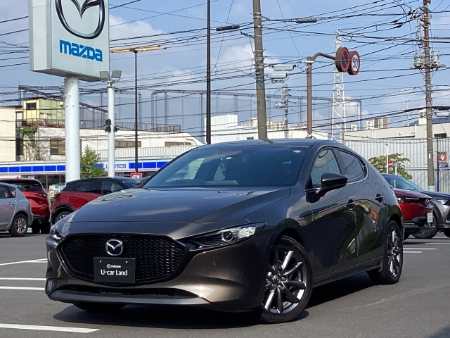 マツダ MAZDA3ファストバック 1.5 15S ツーリング 【雹害有り】マツコネナビ 360°モニター ドライブレコーダー SBS BSM レーンキープ カープレイ ハイビームコントロール 取扱書  整備手帳